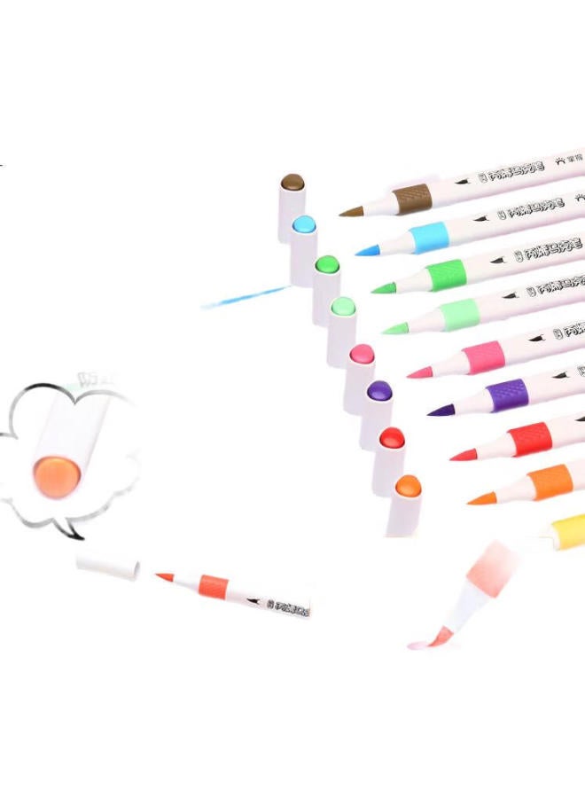 Grasp Master Acrylic Markers For Children With Soft Tips, Guka Acrylic Pens, Waterproof, Quick-Drying, Non-Translucent, Student Anime-Specific Pens, Refillable, Heart-Shaped Drawing Pencils, Fine-Tip Art Supplies, Watercolor Pens, Non-Toxic And Washable, 48 - Image 2