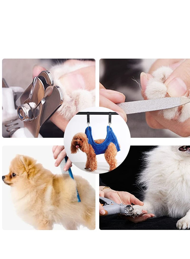 SYOSI Dog Grooming Hammock Nail Trimming Helper Dog Grooming Harness Multifunctional Restraints for Small Medium Large Dogs and Cats Bathing Washing Grooming and Trimming Nails - Image 2