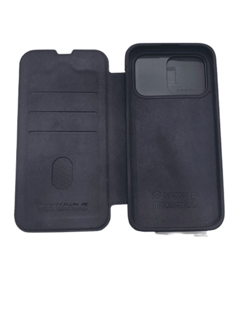 Nillkin CamShield Pro Case Flip Style Lens Camera Protect Mobile Holder Fits  Apple iPhone 15 Pro Max  - Black - Image 3