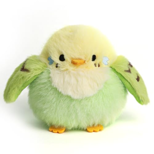 ABEARCAR 39 inches Parakeet Plush Toy Bird Stuffed Animal Plush Toy Holder Bag Pendant Party Christmas Birthday Valentines Day Gifts Toys for Kids Girlfrends - Image 1