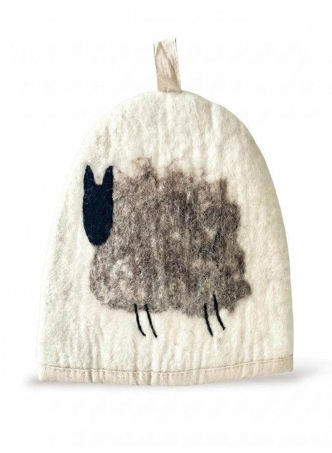 Glaciart One Wool Teapot Cozy Kettle Cover | Dome Shaped Large Tea Cosy, Kettle or French Press | Handmade & Needle Felted from Natural Wool | Warms Up to 2 Hours | Great as Gift - Image 1