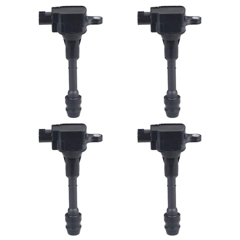 JDMON Ignition Coils Pack Compatible with Nissan Altima Sentra Xtrail L4 25L 2002 2003 2004 2005 2006 2007 2008 Replaces 224488H315 224488H310 UF350 C1398 Set of 4