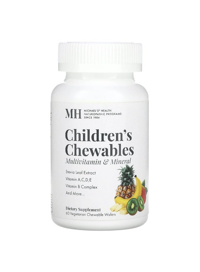 Michael's Naturopathic Michael's Naturopathic, Children's Chewables, Natural Fruit , 60 Vegetarian Chewable Wafers - Image 1