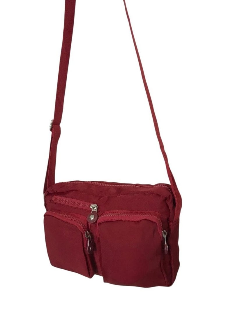Women’s Crossbody Bag with 4 Zippers - Image 1