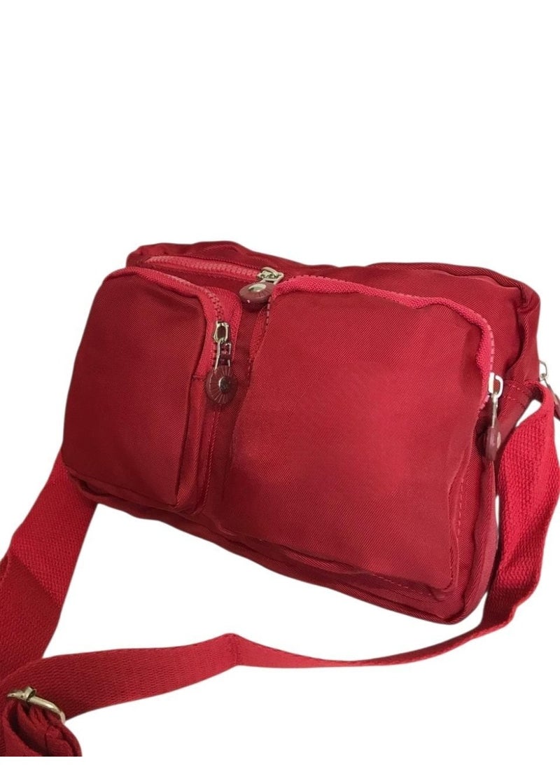 Women’s Crossbody Bag with 4 Zippers - Image 4