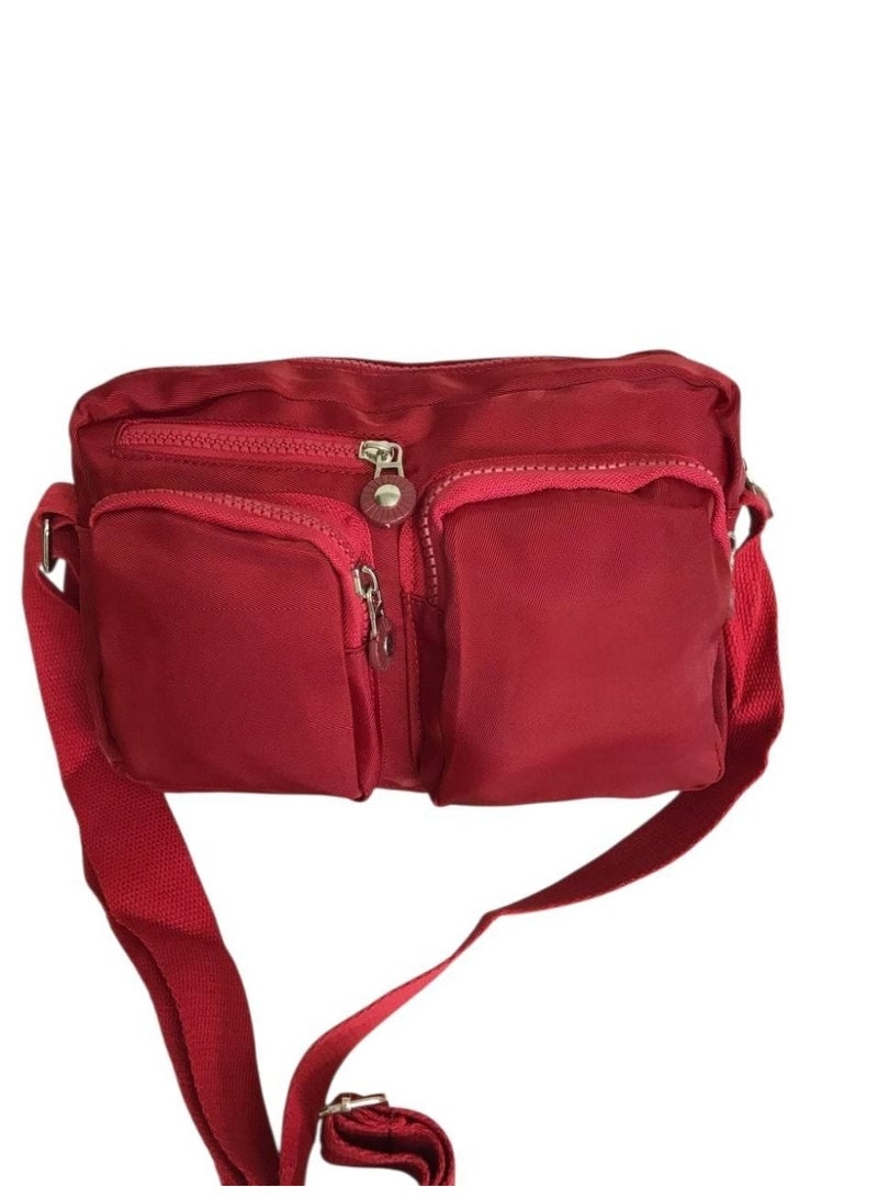 Women’s Crossbody Bag with 4 Zippers - Image 2