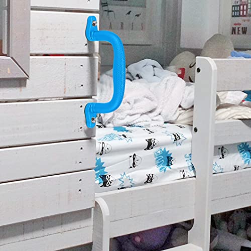 Dolibest Set of 4 Safety Playground Handles,Swing Set Kids Safety Hand Grips for Playset, Climbing Frame, Play House,Climbing Frame, Play House Handles(Blue) - Image 4
