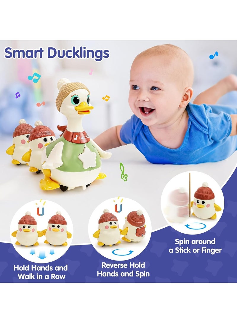 general Baby Toys 6-12 Months Musical Dancing Duck Toy Set For Moms and Babies Tummy Time Toy, Crawling and Interactive Play For 1-Year-Old Girls and Boys - Image 4