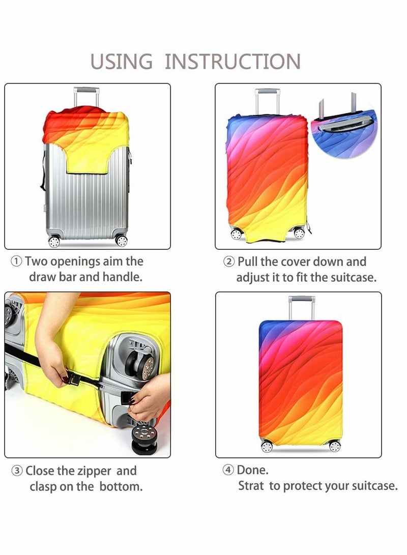 High Elastic Travel Luggage Cover for 18/24/28/32 Inch Suitcases - Durable & Stylish Protection for Your Bags - Image 3