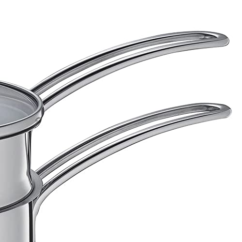 Küchenprofi Double Boiler/Bain Marie Set with Glass Lid, 1.6 Quart, 5.5" Diameter - Image 2