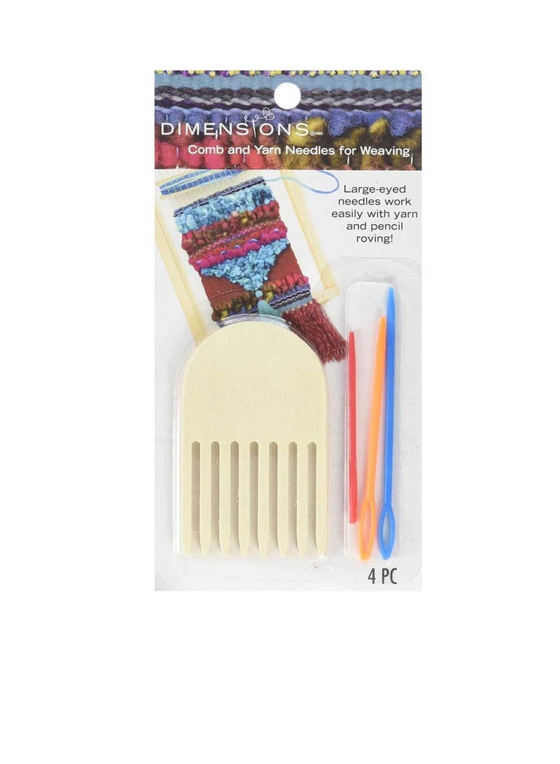 Dimensions Comb and Plastic Yarn Needles For Weaving - Image 2