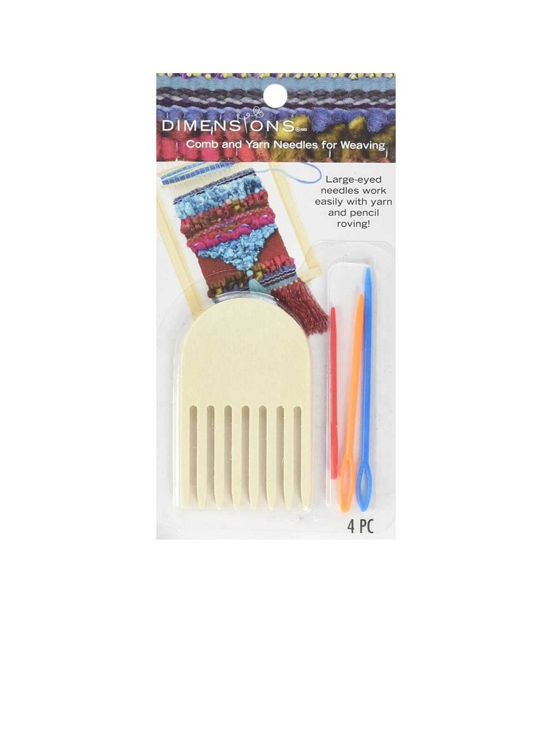 Dimensions Comb and Plastic Yarn Needles For Weaving - Image 3