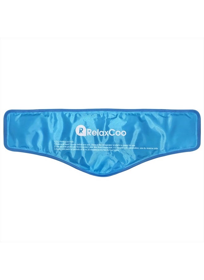 RelaxCoo - Neck Ice Pack Wrap, Reusable Gel Ice Pack for Neck Shoulders, Cold Compress Therapy for Pain Relief, Injuries, Swelling, Bruises, Sprains, Inflammation and Cervical Surgery Recovery - Image 1