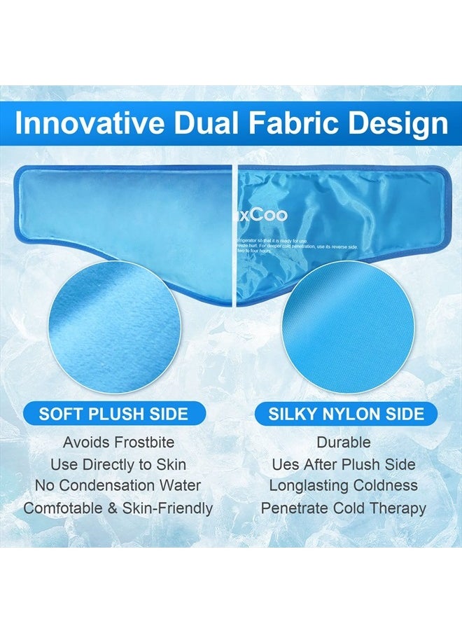 RelaxCoo - Neck Ice Pack Wrap, Reusable Gel Ice Pack for Neck Shoulders, Cold Compress Therapy for Pain Relief, Injuries, Swelling, Bruises, Sprains, Inflammation and Cervical Surgery Recovery - Image 1
