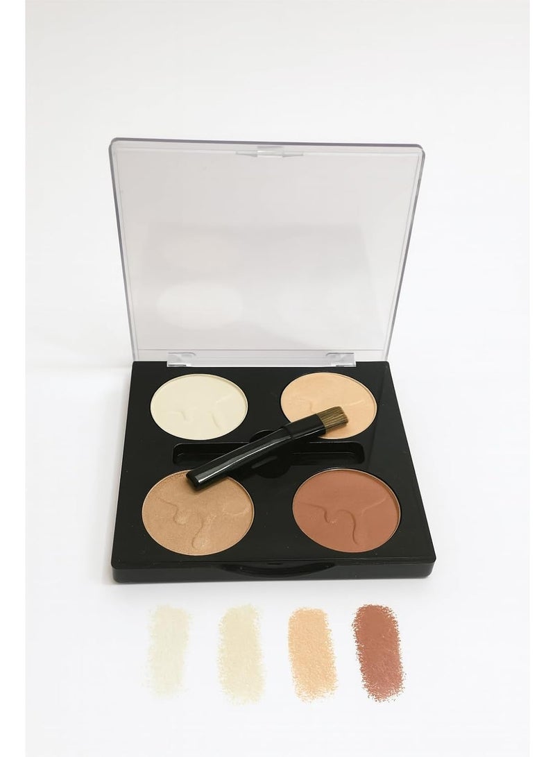 Sedell Paris GlowScape Quad Four-in-One Illuminator Palette - Image 4