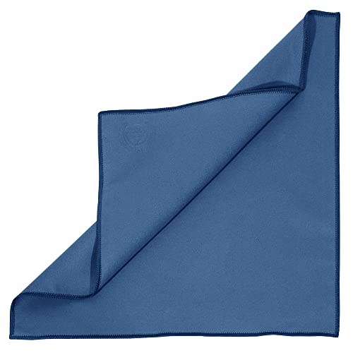 Mivi MI&VI Synthetic Chamois Microfiber Instrument Cleaning & Polishing Cloth for Violin, Viola, Cello, Bass, Guitar, Piano, Saxophone, Flute 12x12in (Navy-Blue) - Image 3