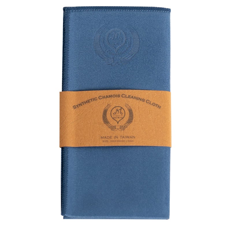 Mivi MI&VI Synthetic Chamois Microfiber Instrument Cleaning & Polishing Cloth for Violin, Viola, Cello, Bass, Guitar, Piano, Saxophone, Flute 12x12in (Navy-Blue) - Image 5