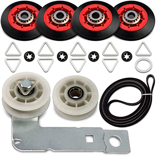 Walpica W10837240 4392067 Dryer Repair Kit Belt Idler Pulley 3387610 279640 661570V 80047 Drum Roller Bearing for Whirlpool Cabrio Duet Maytag Bravos XL Kenmore Elite Model 110 Series Dryer Replacement Parts - Image 1