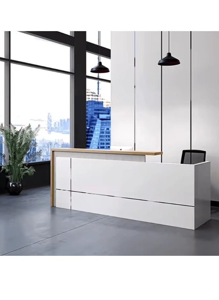 Neo Front Neo Front Reception Desk for office clinic corporate events hospita; retaurant reception Modern Area Banks Building Store Executive Dental Medical reception area tables furniture TC-QT601-1.6M  - Image 2