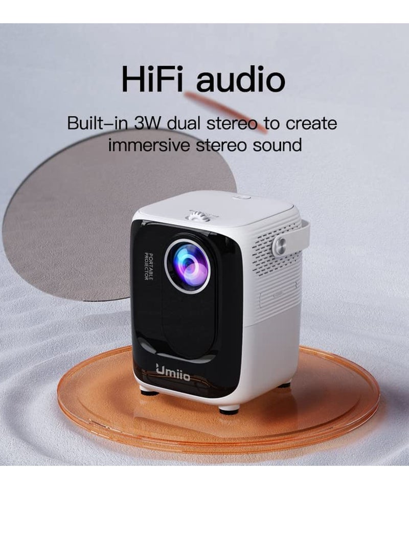 Umiio Portable Chip Intelligence 5G Projector Support WiFi, Bluetooth HD With Aspect Ratio For Home  - Image 3