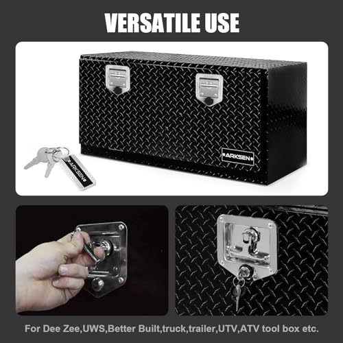 Tutor Auto 2-Pack T-Handle Latches, Truck Bed Tool Box Latch with Highly Polished Stainless Steel Locks, Gaskets, and 4 Keys - for RV, Camper, Truck, Trailer, Toolbox - Image 5
