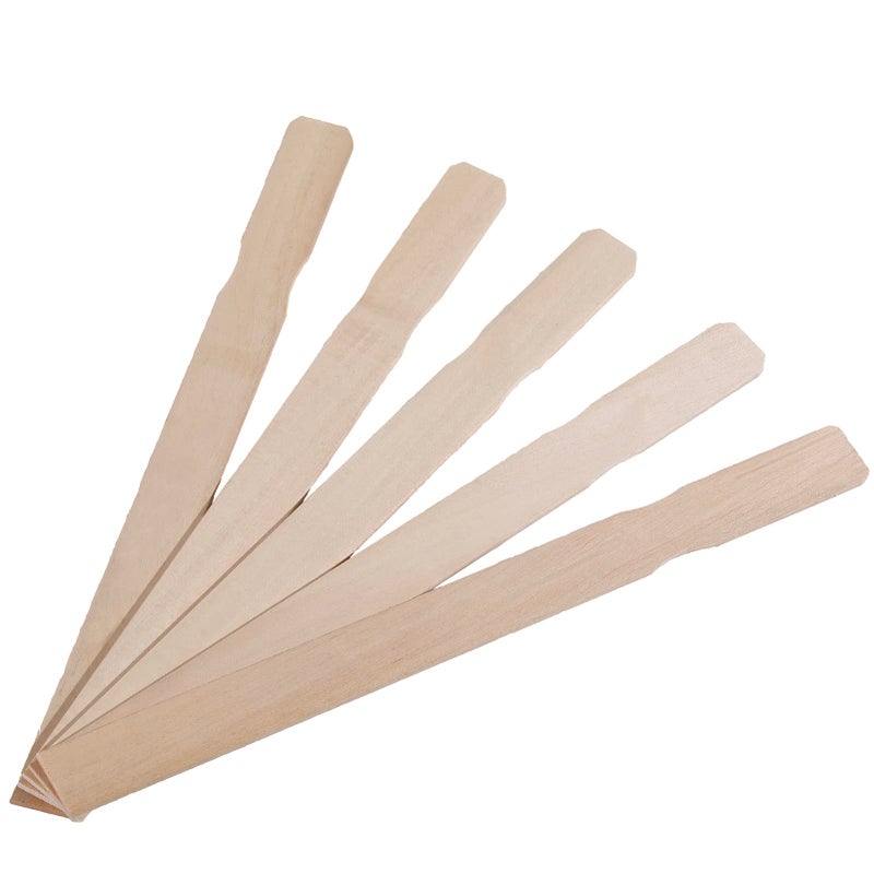 BBDINO 12 Inch Paint Sticks Box of 5 pcs Hardwood Paint Stirrers Wood Mixing Paddles for Silicone Rubber Epoxy or Resin Garden or Library Markers Bonus for BBDINO Customers 