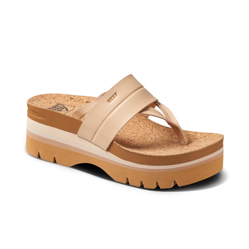 Reef Vista Higher Savanah Womens Fashion Platform Sandal, Soft Cushion Footbed, Arch Support, Seashell, 7 - Image 3