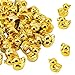 Penitue 50pcs Mini Golden Ducks Resin Tiny Duck Figures Collectible Animal Statue for Micro Garden Landscape Cake Decor DIY Craft Party - Image 2