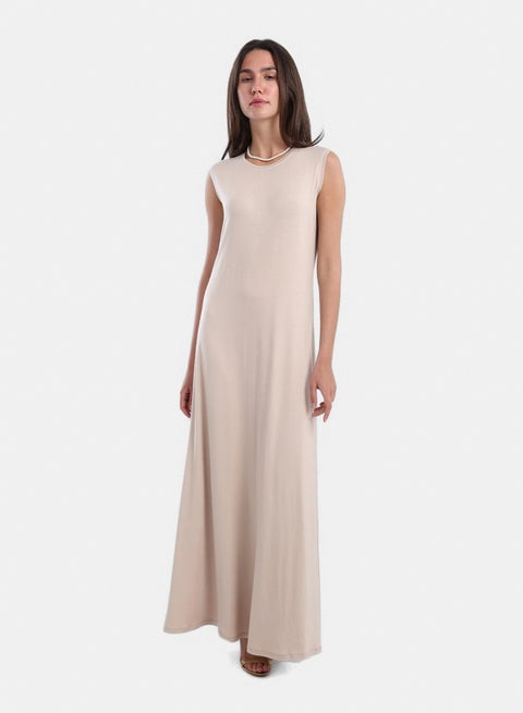 Viscose Solid Pattern Dress