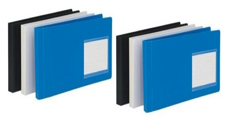 Lappu Plastic Cheque Book Holder Cheque Book Folder Cheque Book Cover Cheque Book Protector Plastic Cover (Multicolor) (Pack of 6) - Image 1