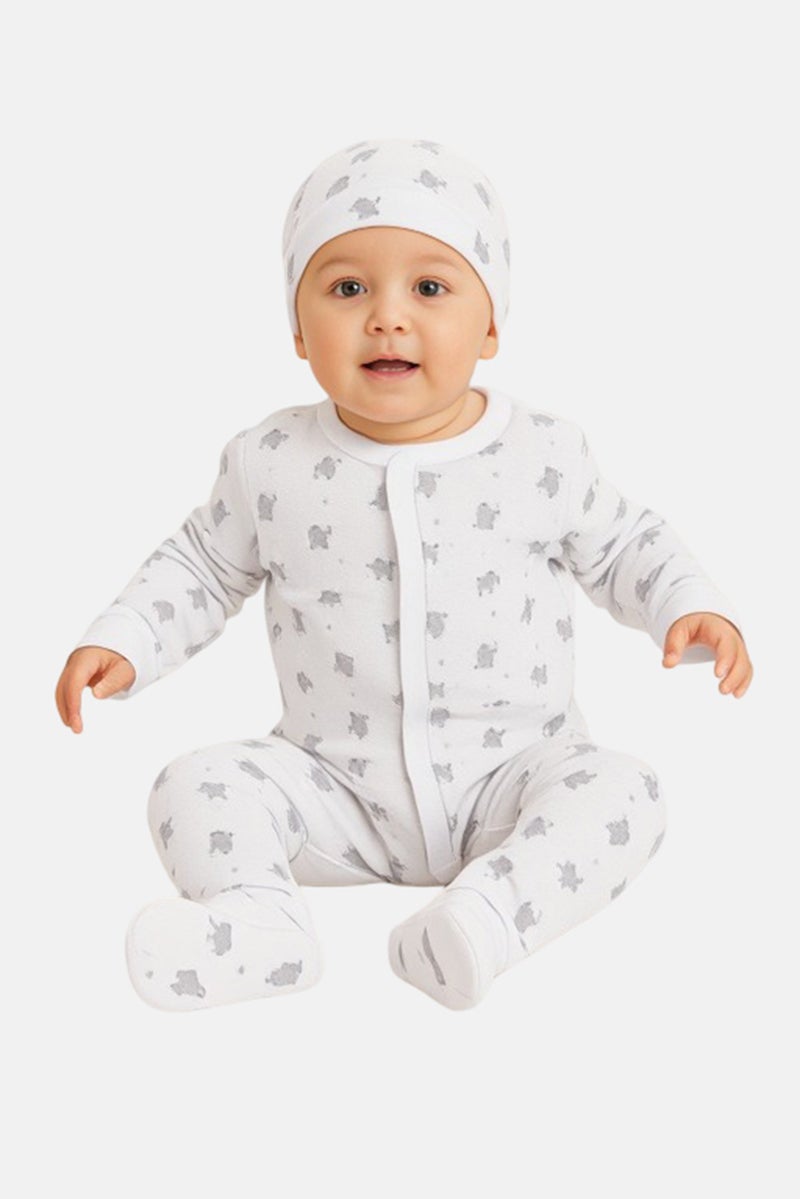 Rock-A-Bye Baby Boutique Toddlers Boy 5 Pieces Graphic Print Bodysuits Set, Multicolor  - Image 1