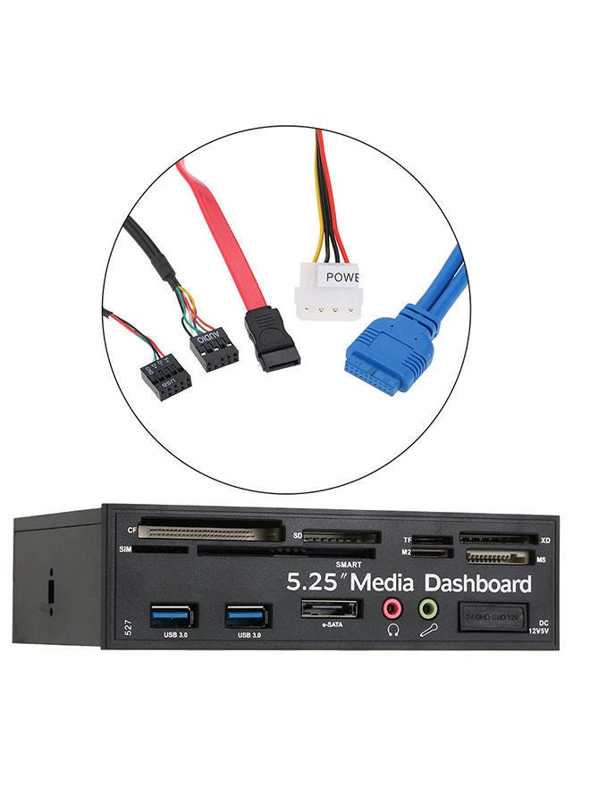 NIBEMINENT Multi Interface Media Dashboard Black - Image 2