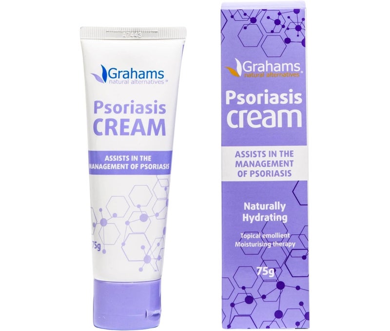 Grahams Natural Psoriasis Cream | Assists In The Managemnet Of Psoriasis | Non Sterile Topical Emollient | Moisturing Therapy | Low Irritant | Fragrance Free | 75 Gms