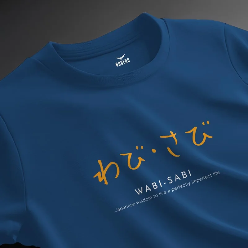 NOBERO Cotton Oversized T-Shirt for Men in Blue