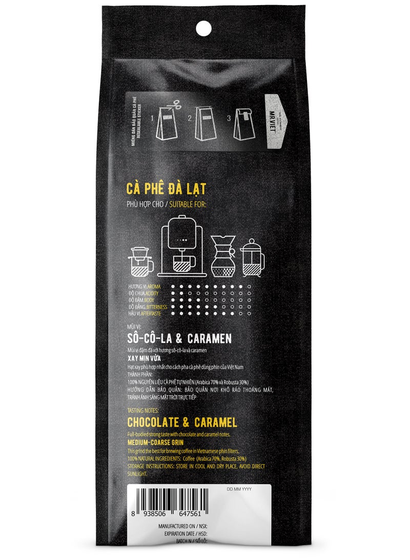 MR.VIET Mr. Viet Roasted & Ground Coffee – 250g | Authentic Vietnamese Coffee Blend - Image 2