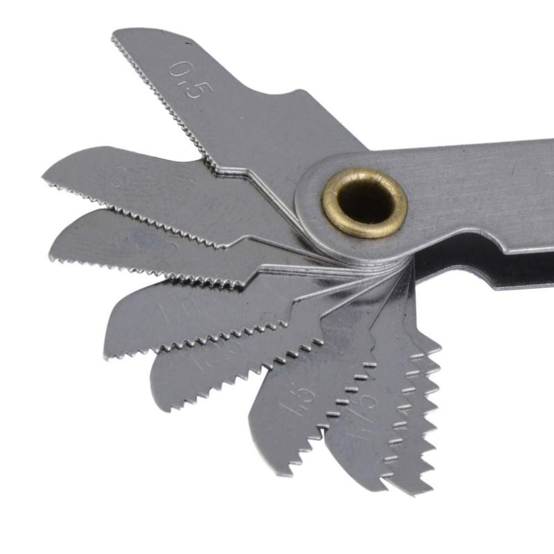 Stainless Steel 60 Degree Thread Pitch Gauge 20 Leaves for Engineers Mechanics - Image 3