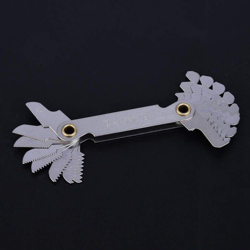 Stainless Steel 60 Degree Thread Pitch Gauge 20 Leaves for Engineers Mechanics - Image 4