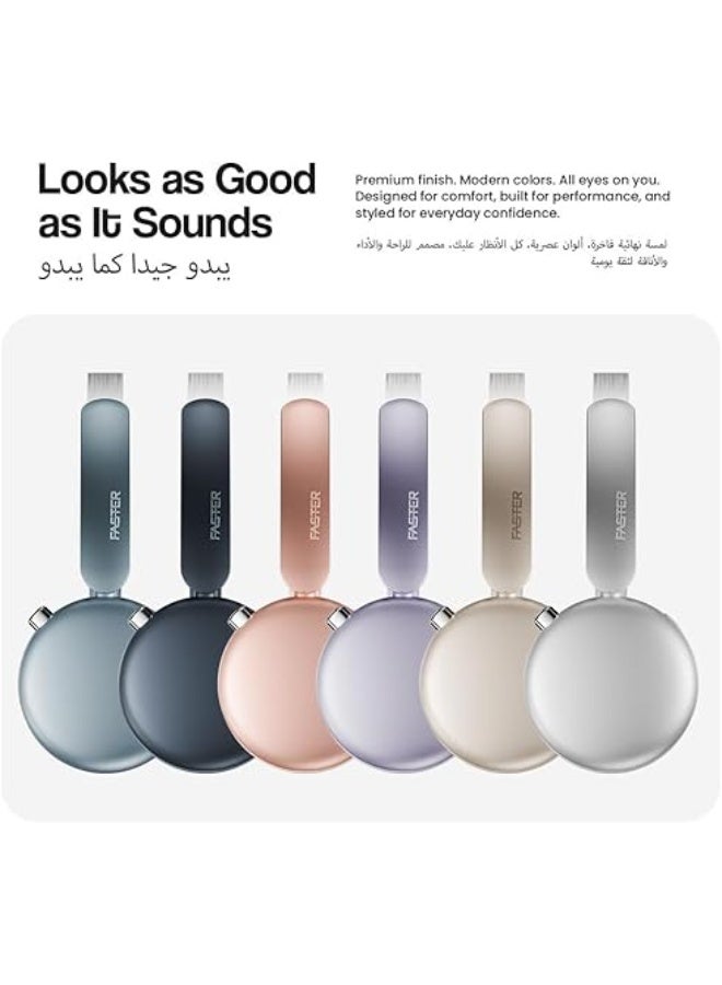 Faster S7 Soluna Wireless Headphones, Bluetooth 5.4 Headset, 43H Playtime (32H with ANC), Over - Image 3