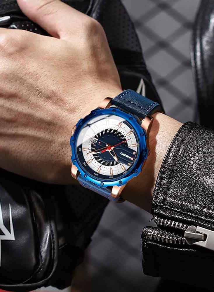 BINBOND Watches for Men Luxury Diamond Dial Luminous Pointer Quartz Man Watch Date Display Waterproof Male Clock - Image 5