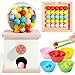QimuMku 96 Wooden Gumball Machine Counting Montessori Toys for 3 4 5 Years Old Boys Girls Toddler Preschool Learning Activities Toy for Kids Ages 48 Birthday Gifts Sensory Toys - Image 2