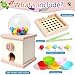 QimuMku 96 Wooden Gumball Machine Counting Montessori Toys for 3 4 5 Years Old Boys Girls Toddler Preschool Learning Activities Toy for Kids Ages 48 Birthday Gifts Sensory Toys - Image 4