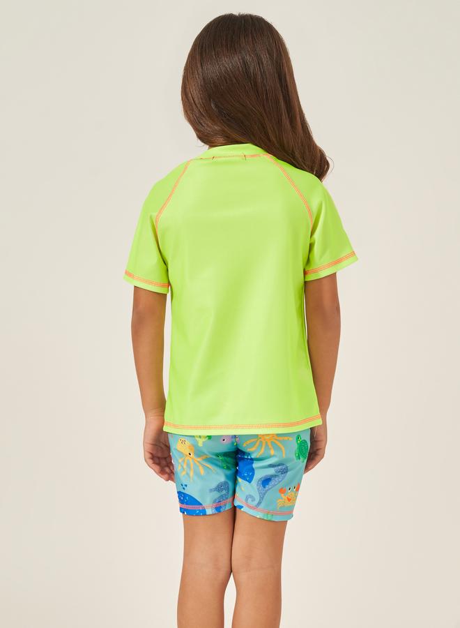 Styli Styli Kids Multicolor Octopus Graphic Swimsuit - Image 4