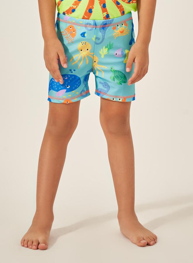 Styli Styli Kids Multicolor Octopus Graphic Swimsuit - Image 5
