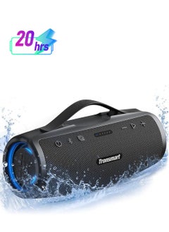 Tronsmart Tronsmart Mirtune S100 Portable Bluetooth Speaker, 50W Punchy Bass &Clear Treble, Retractable Handle, 20H Playtime, IPX7 Waterproof, Customize EQ, Built-in Powerbank for Outdoor, Camping, Beach(Black)  - Image 1