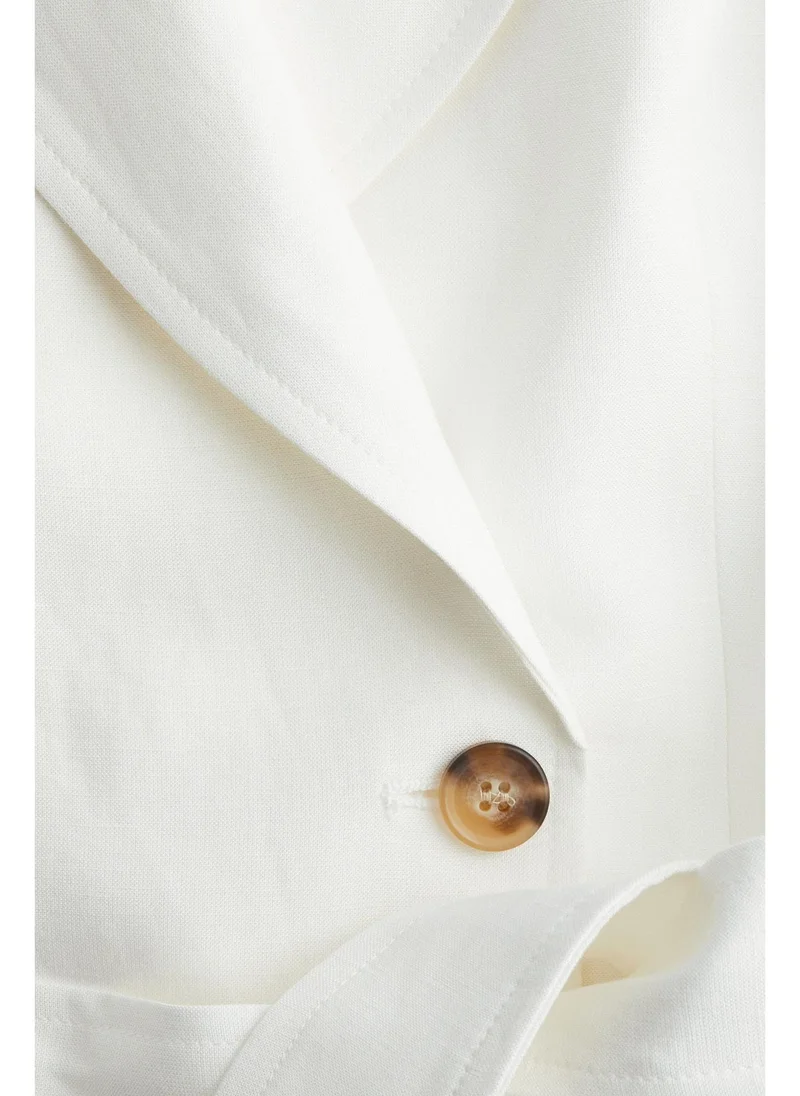 H&M Linen-blend blazer dress
