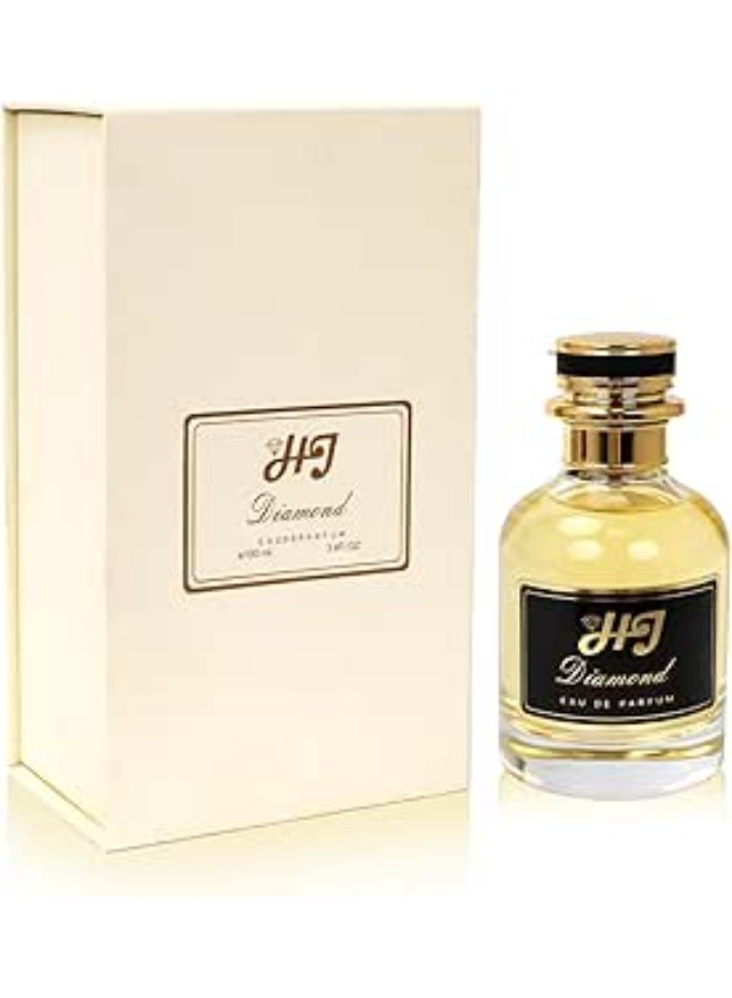 عطر أو دو بارفان للرجال والنساء، 100 مل - عطر يدوم طويلاً مع زجاجة أنيقة بتصميم ماسي، هدية عطرية فاخرة - Image 1