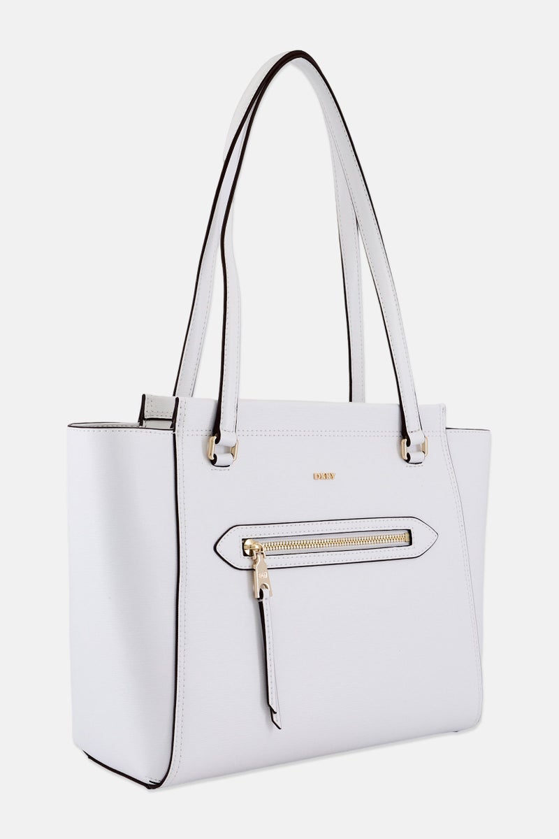 DKNY Women Chelsea Medium Tote Bag, White - Image 2