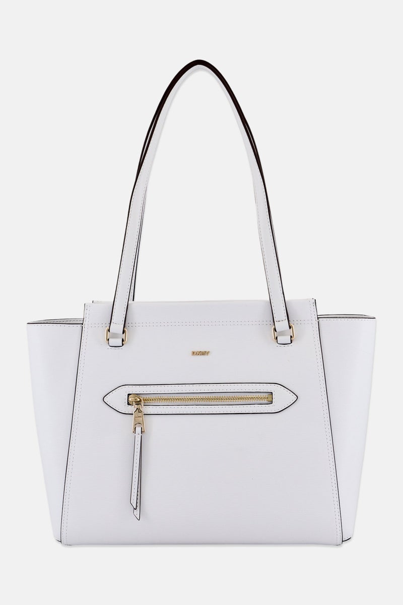 DKNY Women Chelsea Medium Tote Bag, White - Image 1
