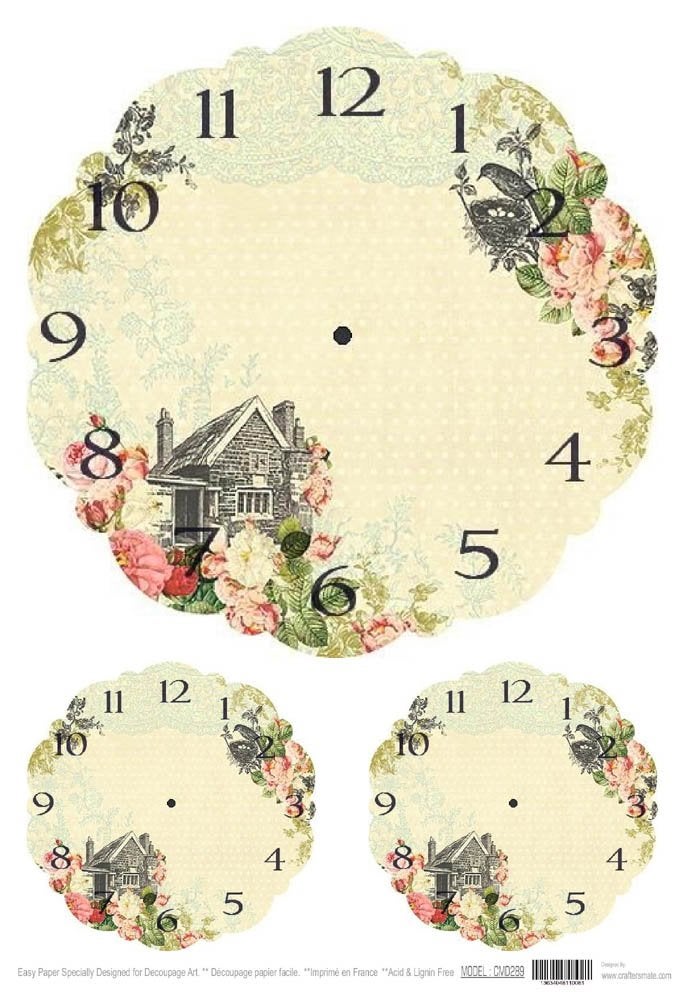 Craftersmate Craftersmate Easy Paper for Decoupage Designer Paper Specially Desiged for Decoupage Size 46cm x 30cm ModelCMD289