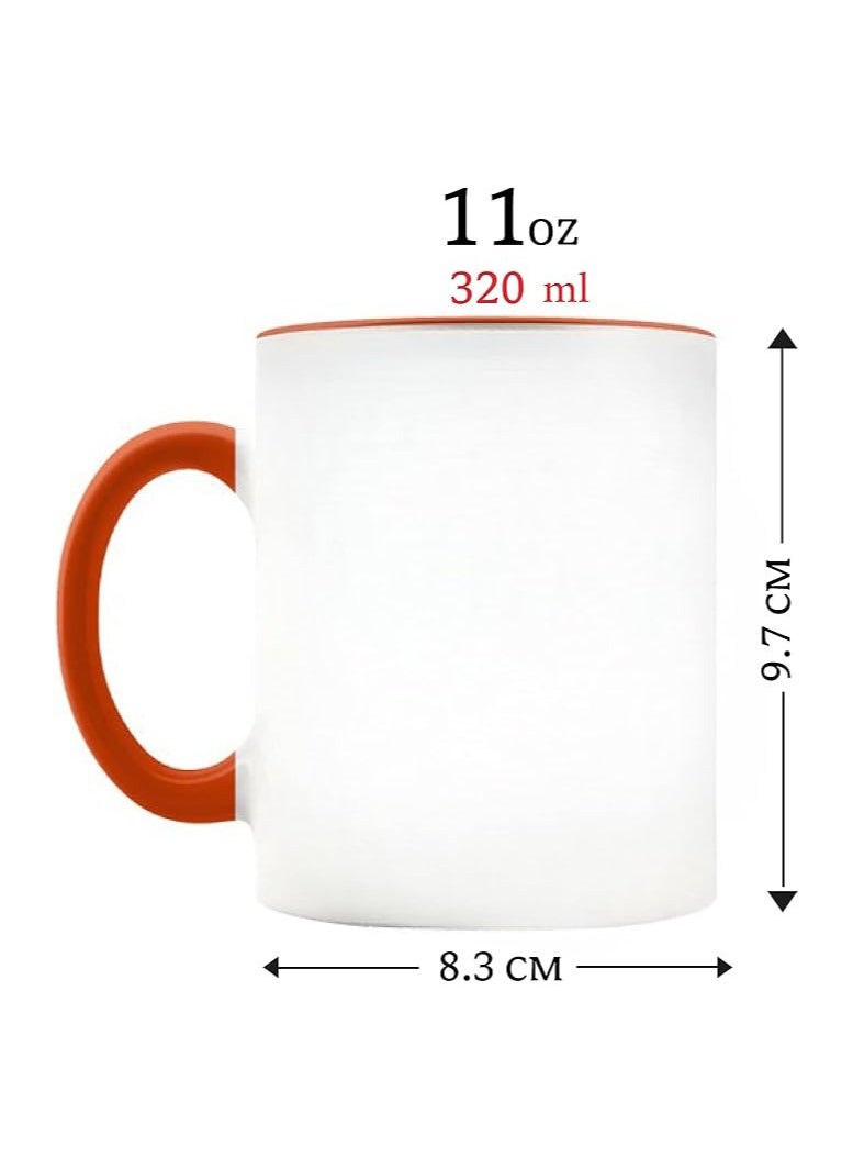 PRINTSHOP4ME Teachers Appreciation Coffee Mug Gifts For Teachers Day | World Teachers Day |Teachers Day Gifts (Two Tone Orange Mug)  - Image 3